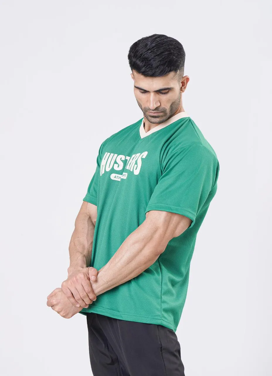 Mesh Basketball Tshirt Green