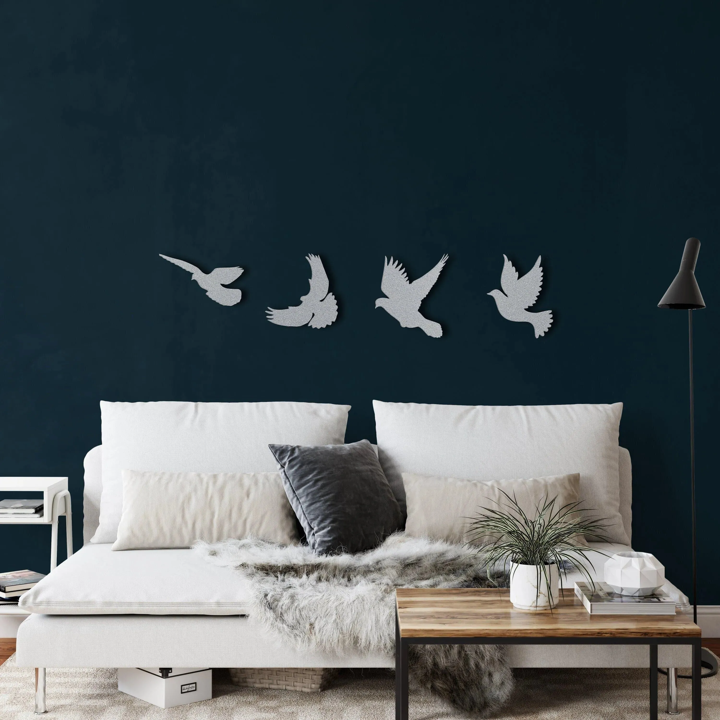 Metal Flying Birds Metal Wall Hanging Decor