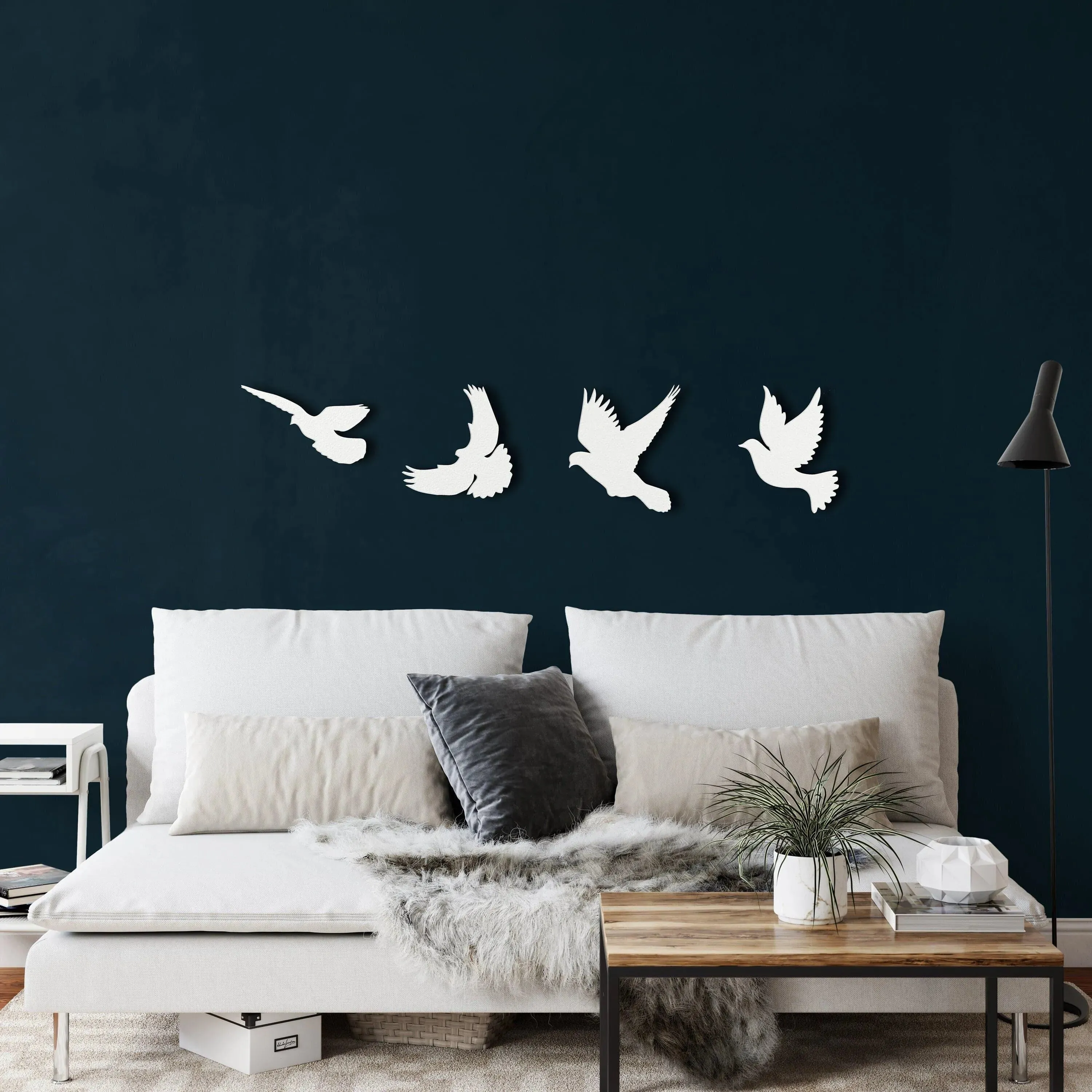 Metal Flying Birds Metal Wall Hanging Decor