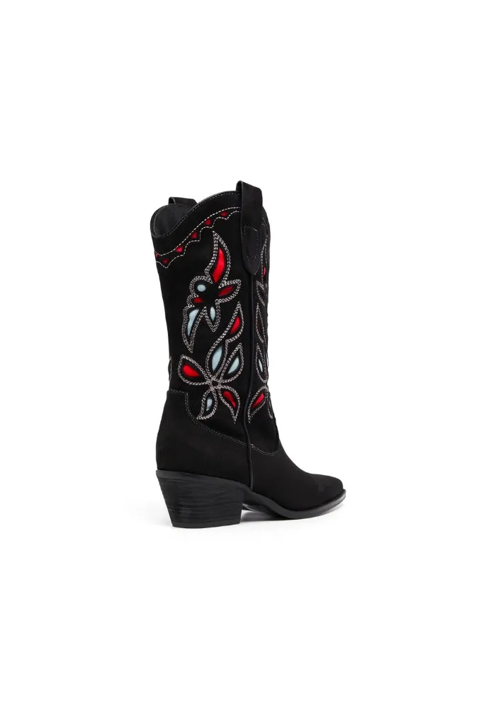 Miley Cowboy Boot Black