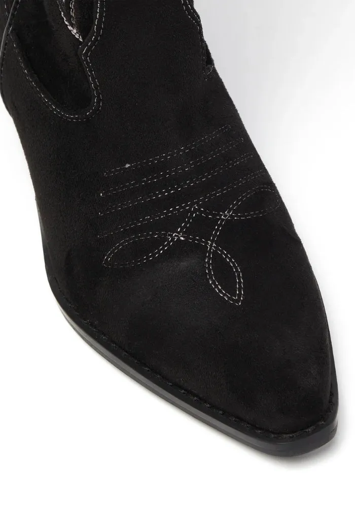 Miley Cowboy Boot Black