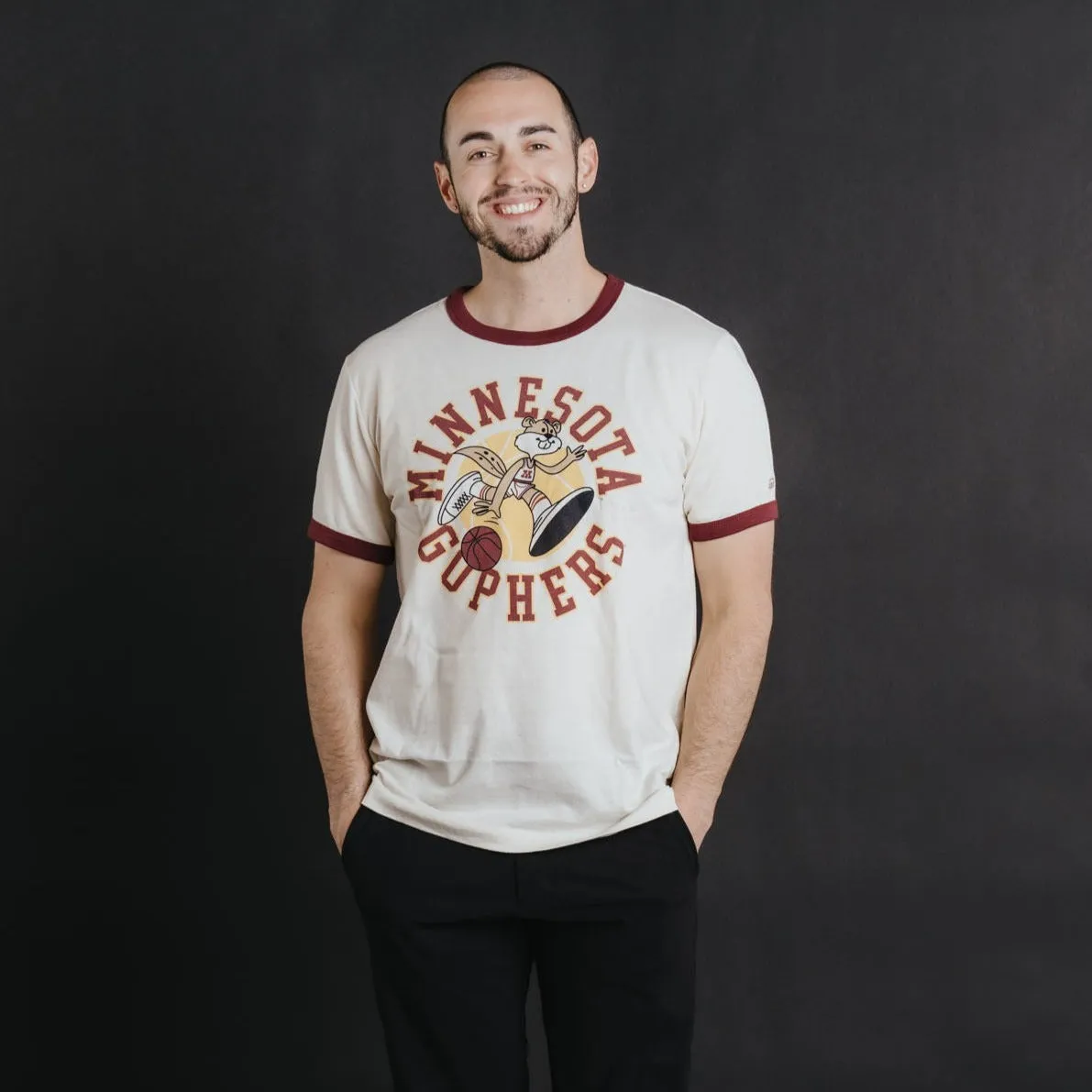 Minnesota Basketball Retro Ringer Tee