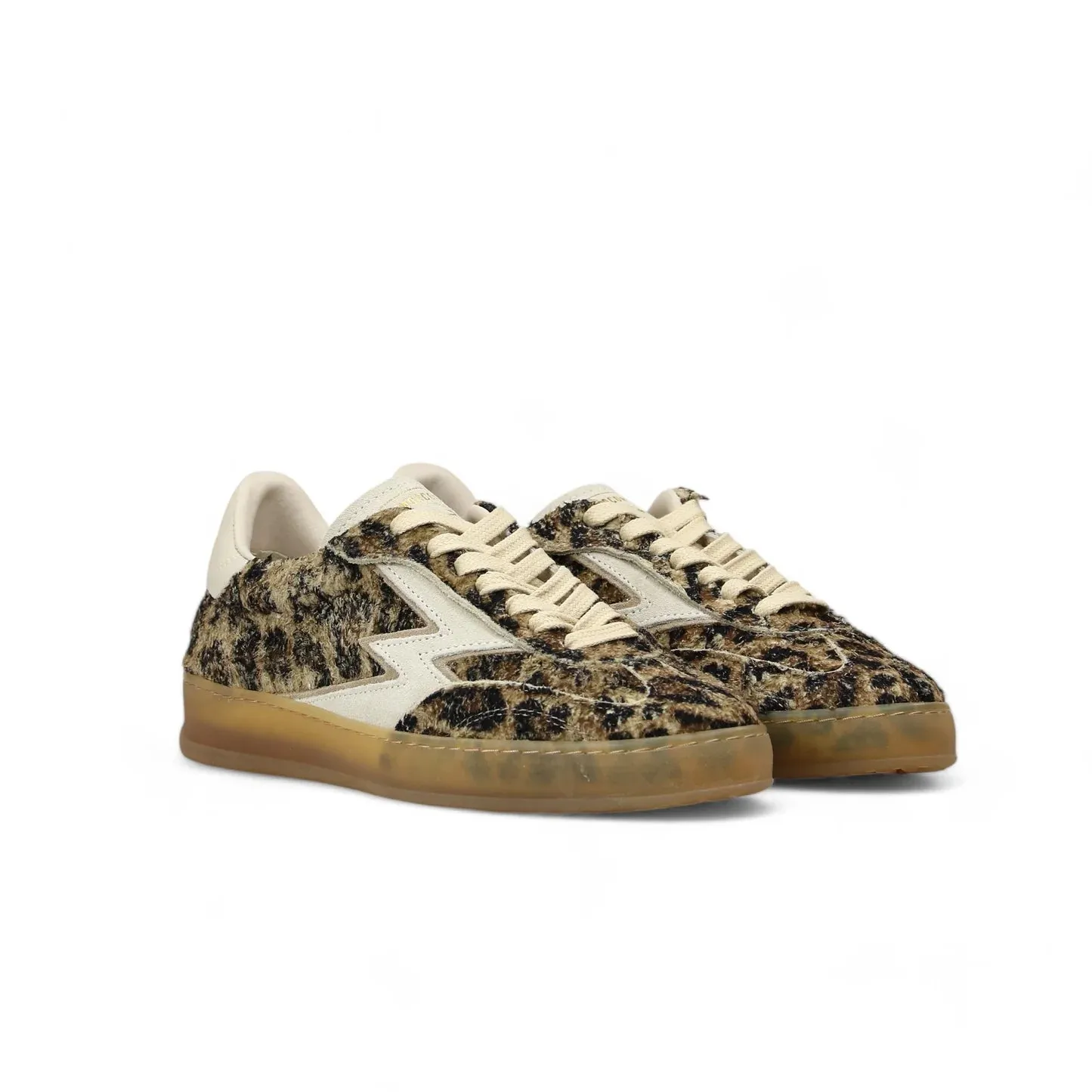 Moa Concept Semsket lys leopard sneaker