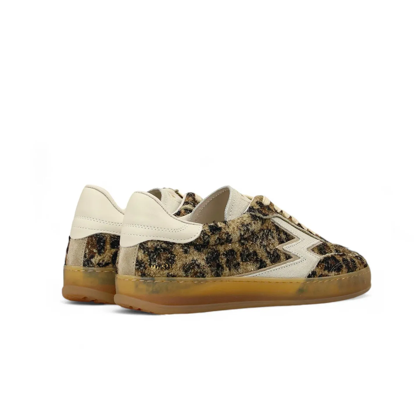 Moa Concept Semsket lys leopard sneaker