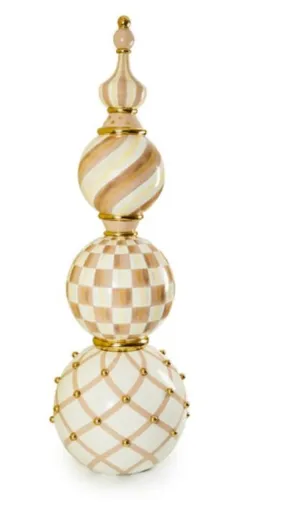 Mocha Check Outdoor Trophy Topiary
