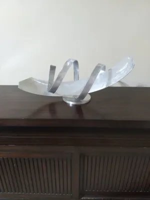 Modern Aluminum Sculpture, Luxury Indoor Outdoor art, Metal Home Décor