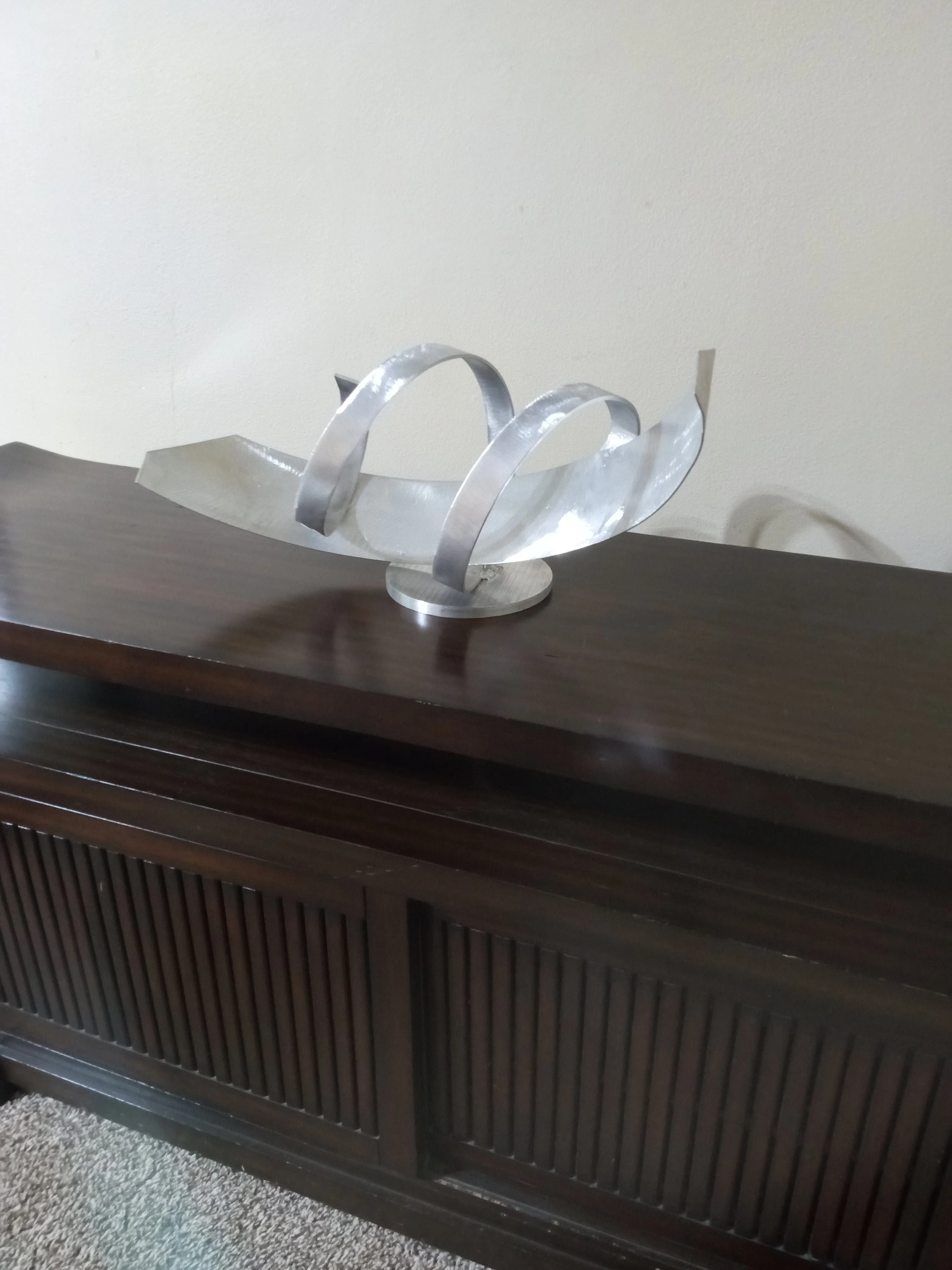 Modern Aluminum Sculpture, Luxury Indoor Outdoor art, Metal Home Décor