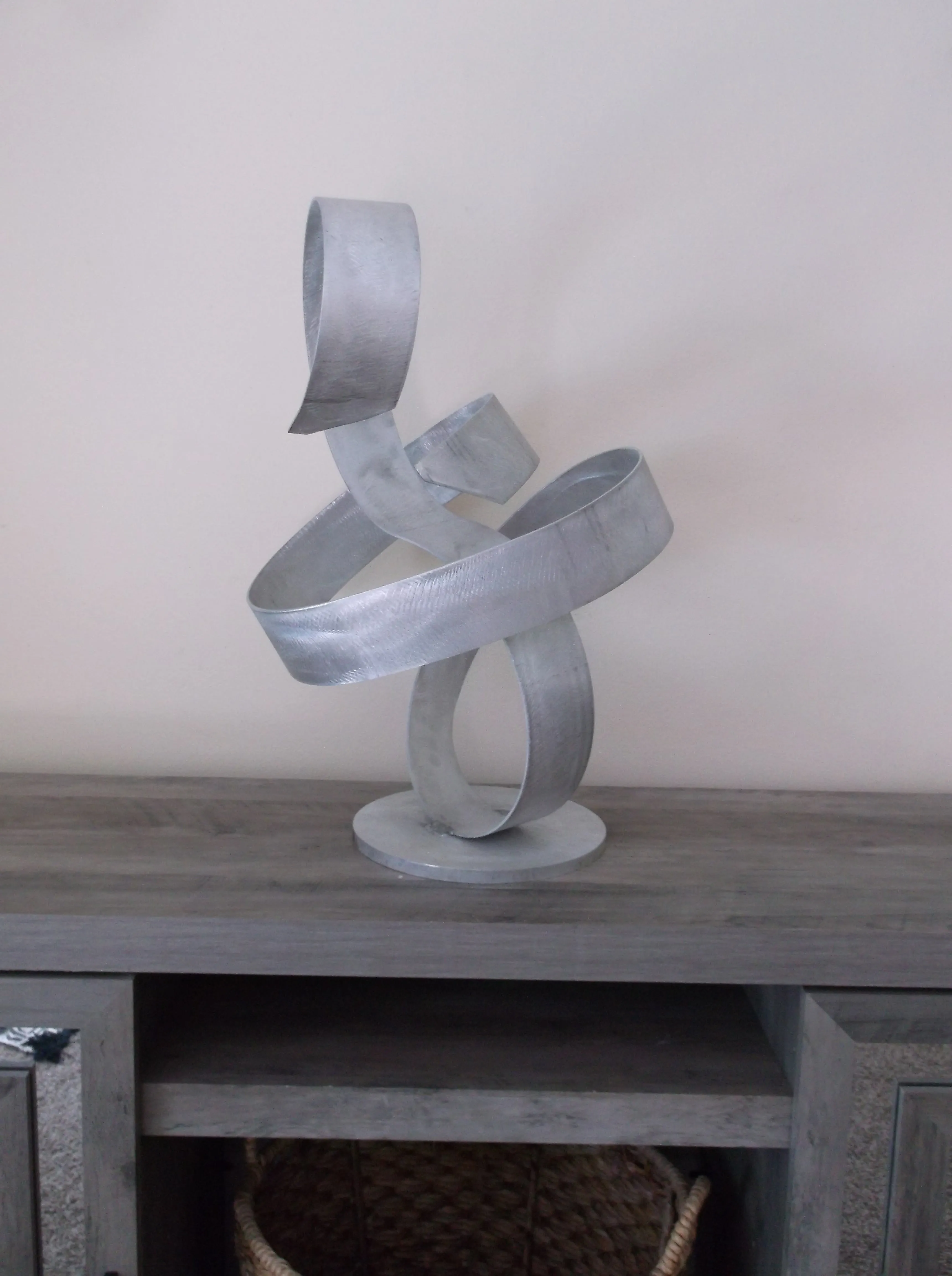 Modern Aluminum Sculpture Modern Luxury Indoor Outdoor Landscape Fountain Art