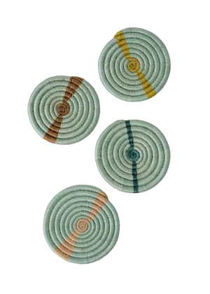 Multicolor Seafoam Coasters, Set of 4