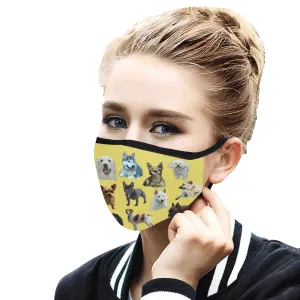 Multiple Dogs Face Cover