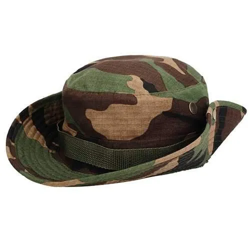 MUXINCAMP Outdoor Fisherman Hat Military Ben Nepalese Jungle Rounded Edges Bucket Hat