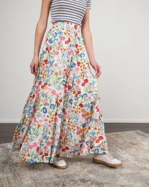 nathali skirt - floral garden ivory