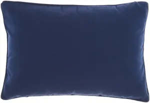 Navy Indoor Outdoor LumbarThrow Pillow