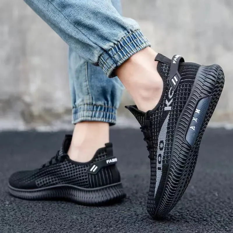Net shoes a slip-on men's sports shoes