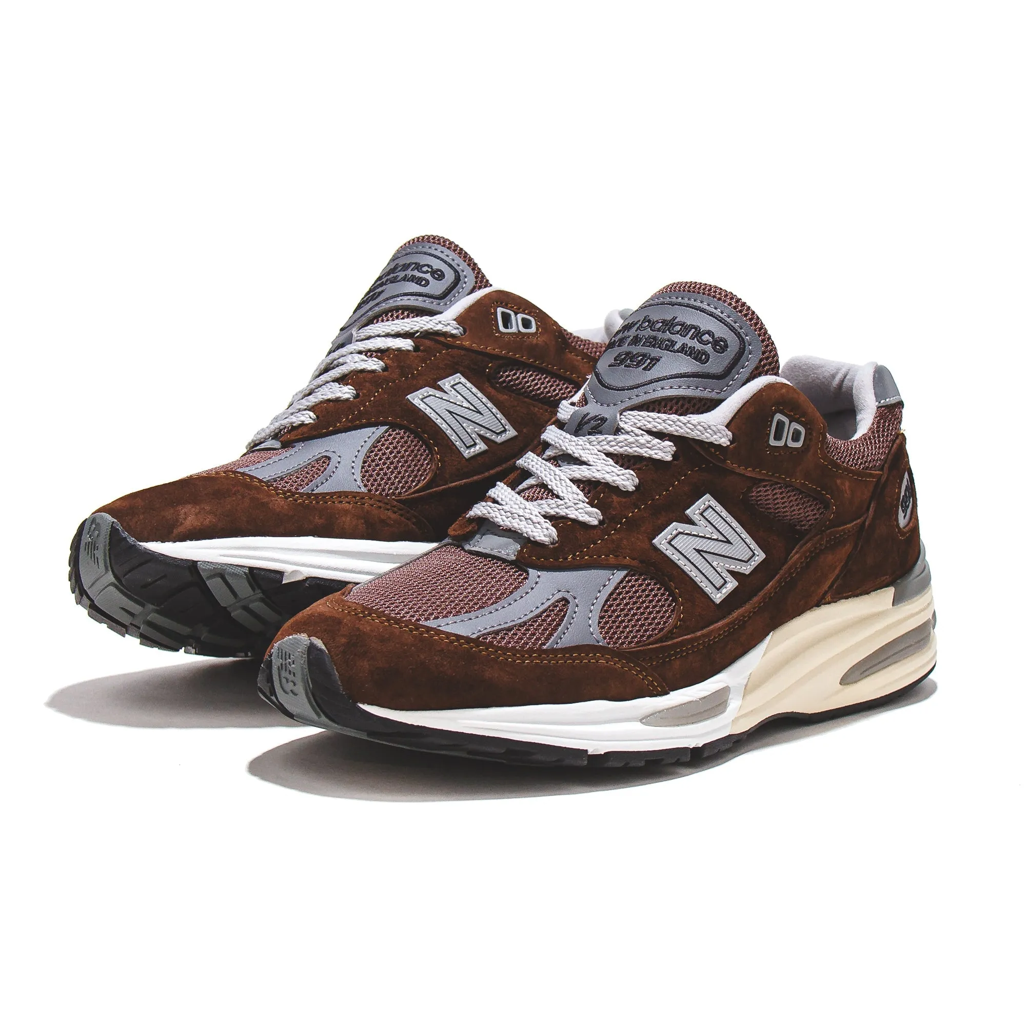 New Balance Unisex Made in UK 991v2 Pinecone U991BR2