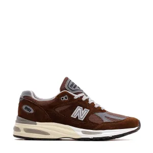 New Balance Unisex Made in UK 991v2 Pinecone U991BR2