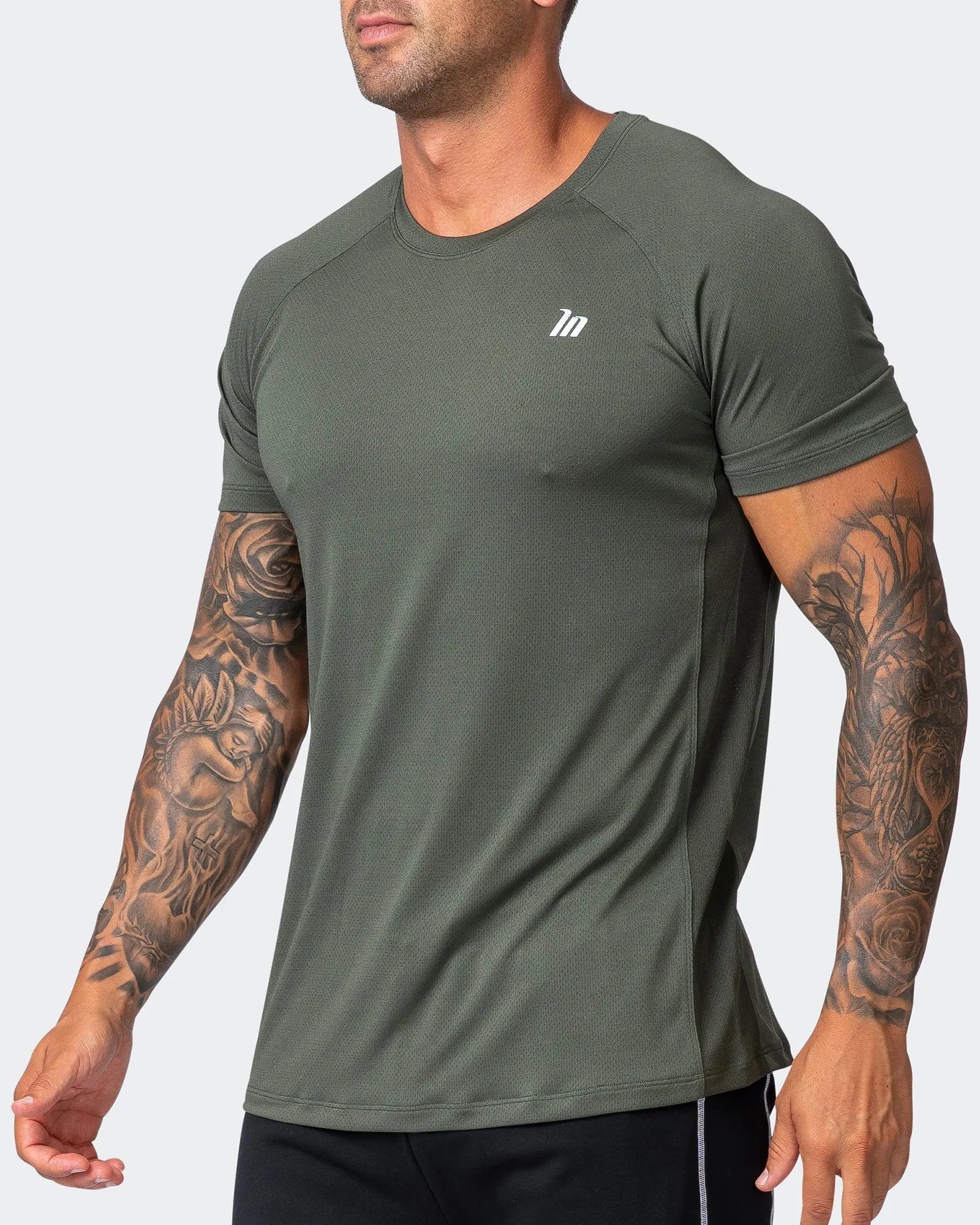 New Heights Running Tee - Dark Khaki