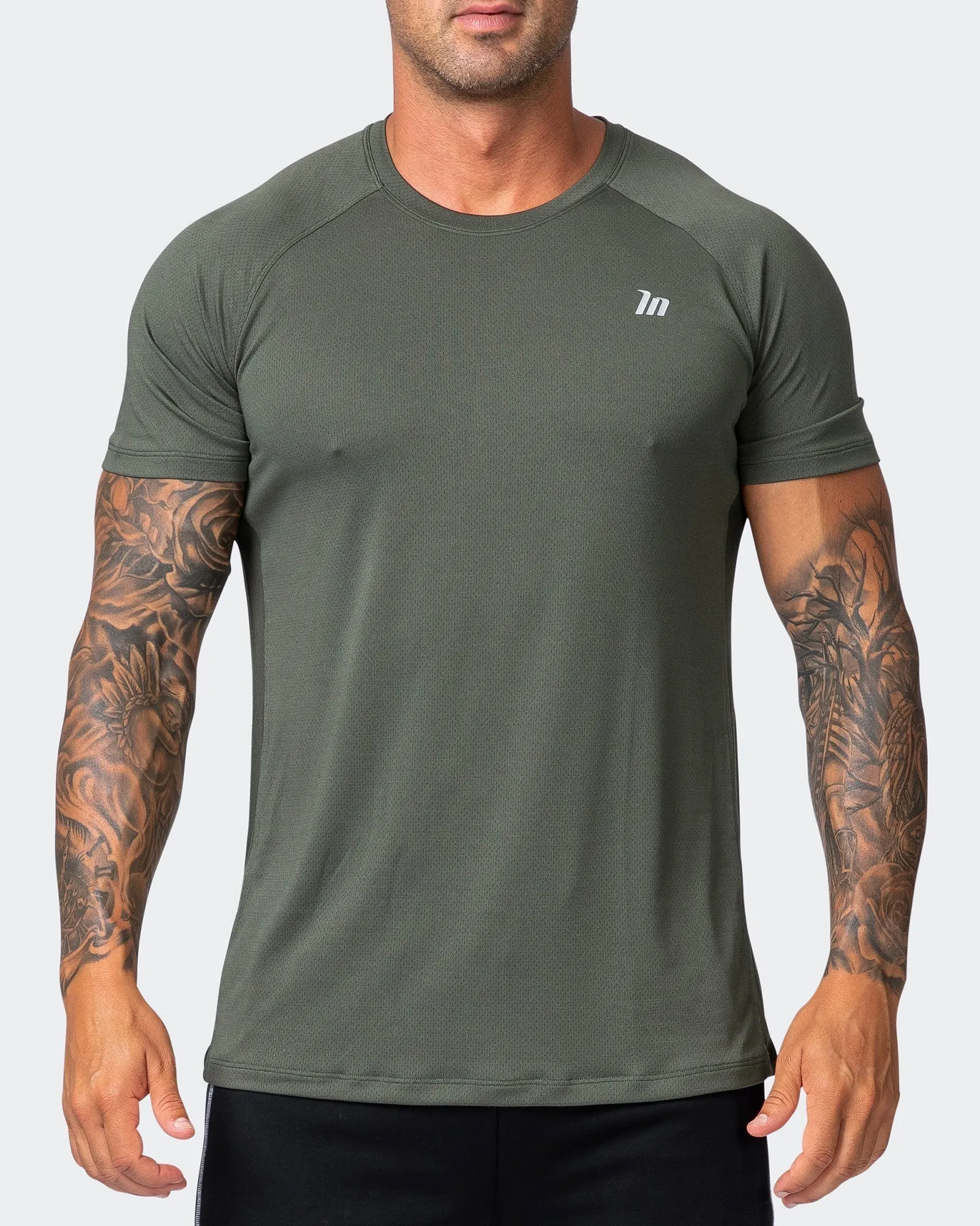 New Heights Running Tee - Dark Khaki