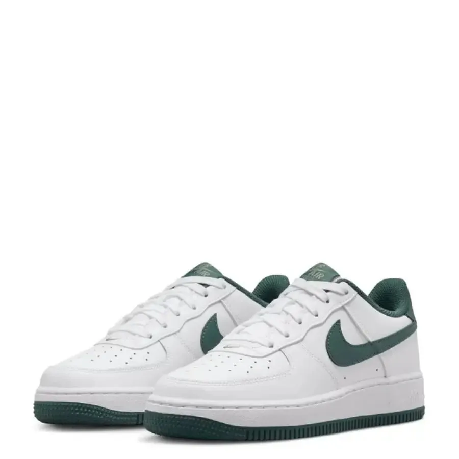 Nike Air Force 1 White and Green Sneaker