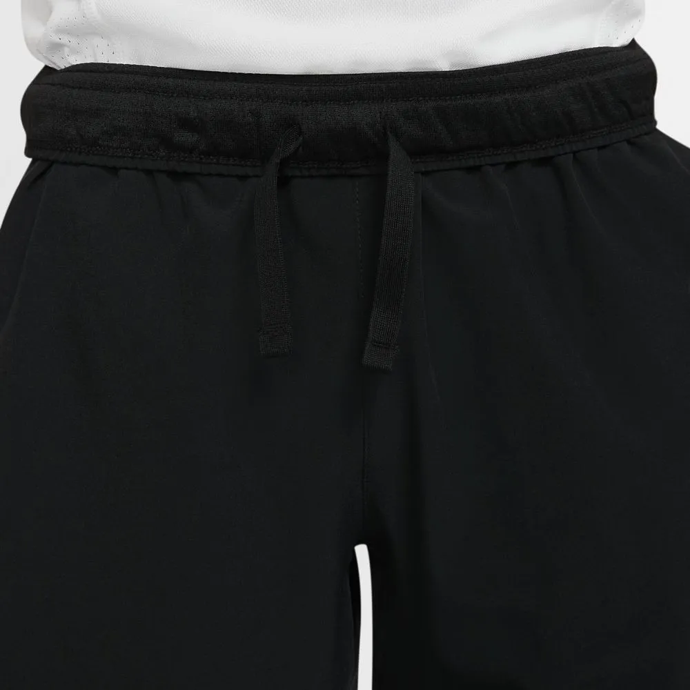 Nike Boys' Court Flex Ace Shorts (Black/White)