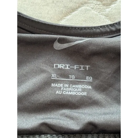 Nike Dress Womens XL Black Dri Fit Tennis Pickleball Training Workout Gym Tank