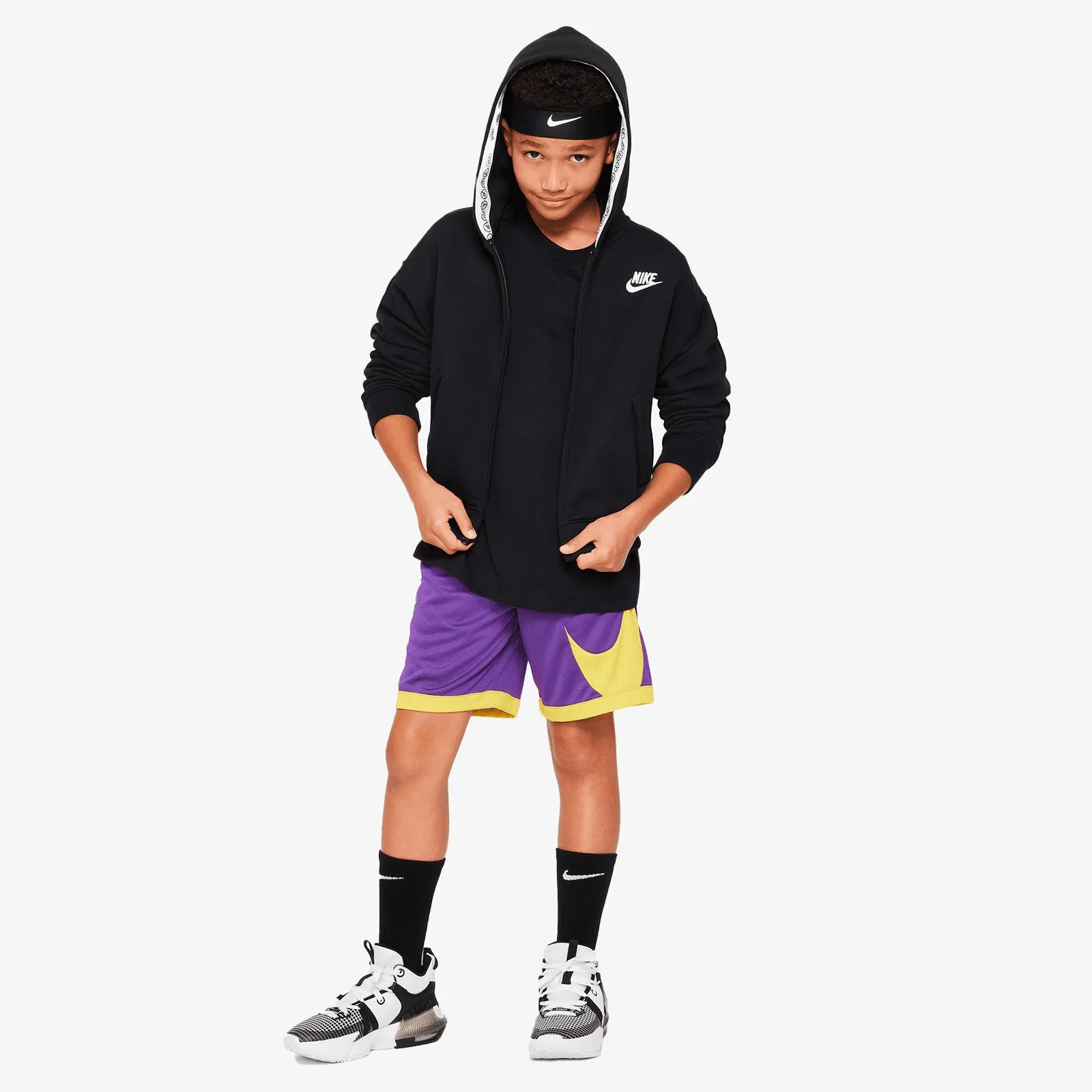 Nike Dri-FIT Youth Basketball Shorts - Purple