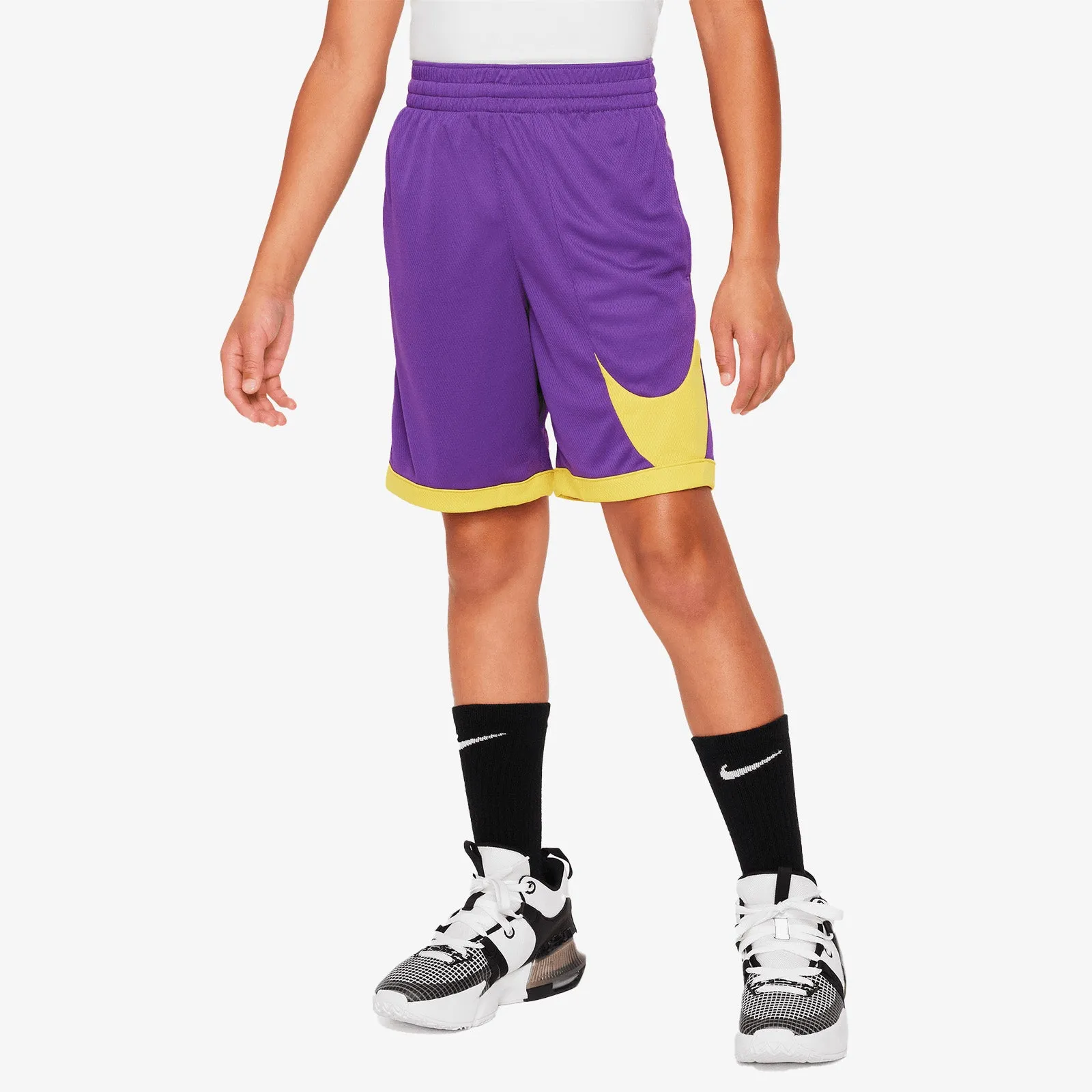 Nike Dri-FIT Youth Basketball Shorts - Purple