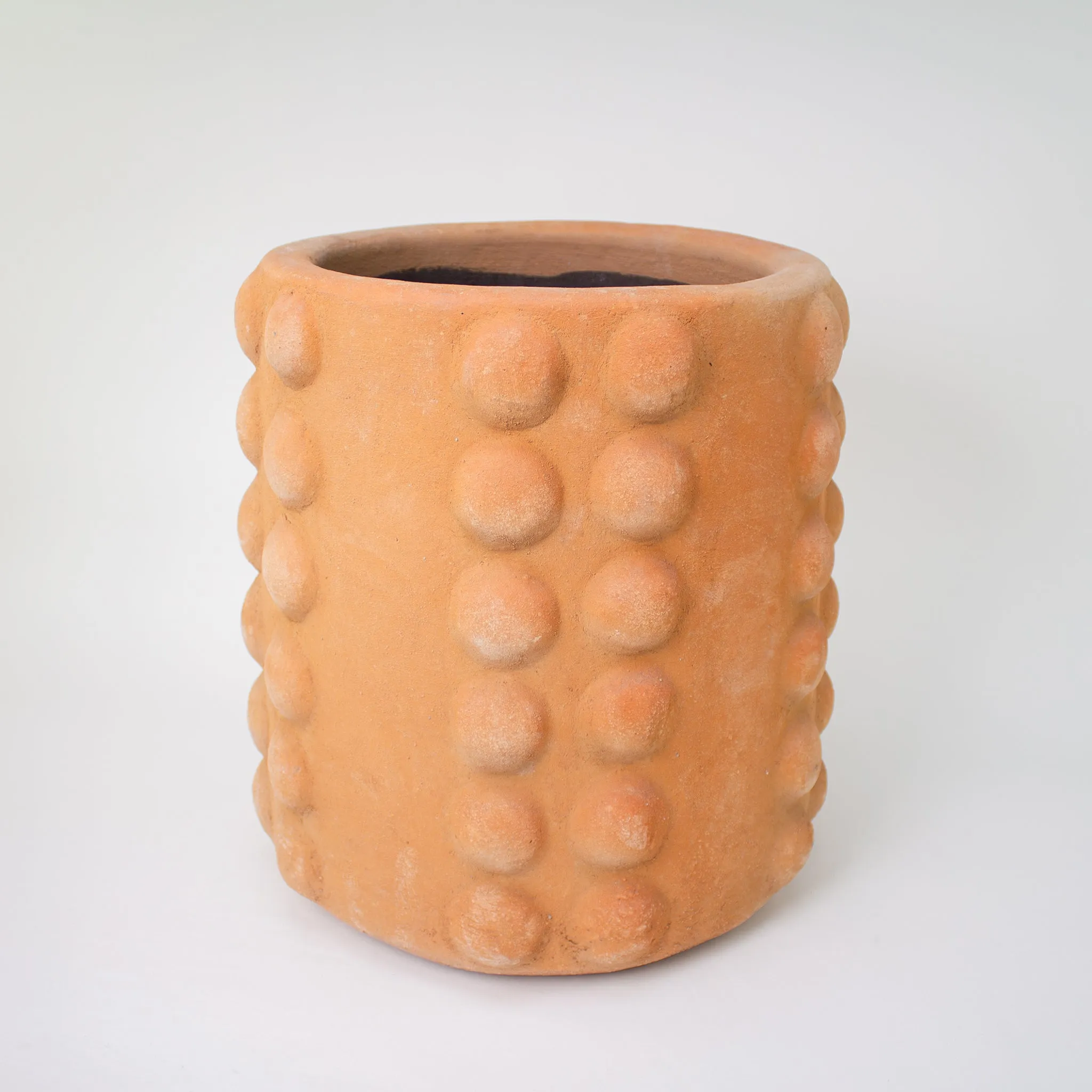 Node Planter, Terracotta pot, Tall. Natural Terracotta