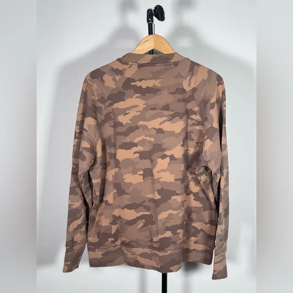 NWOT Lululemon Scuba Crew Heritage 365 Camo Beige Multi