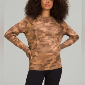 NWOT Lululemon Scuba Crew Heritage 365 Camo Beige Multi