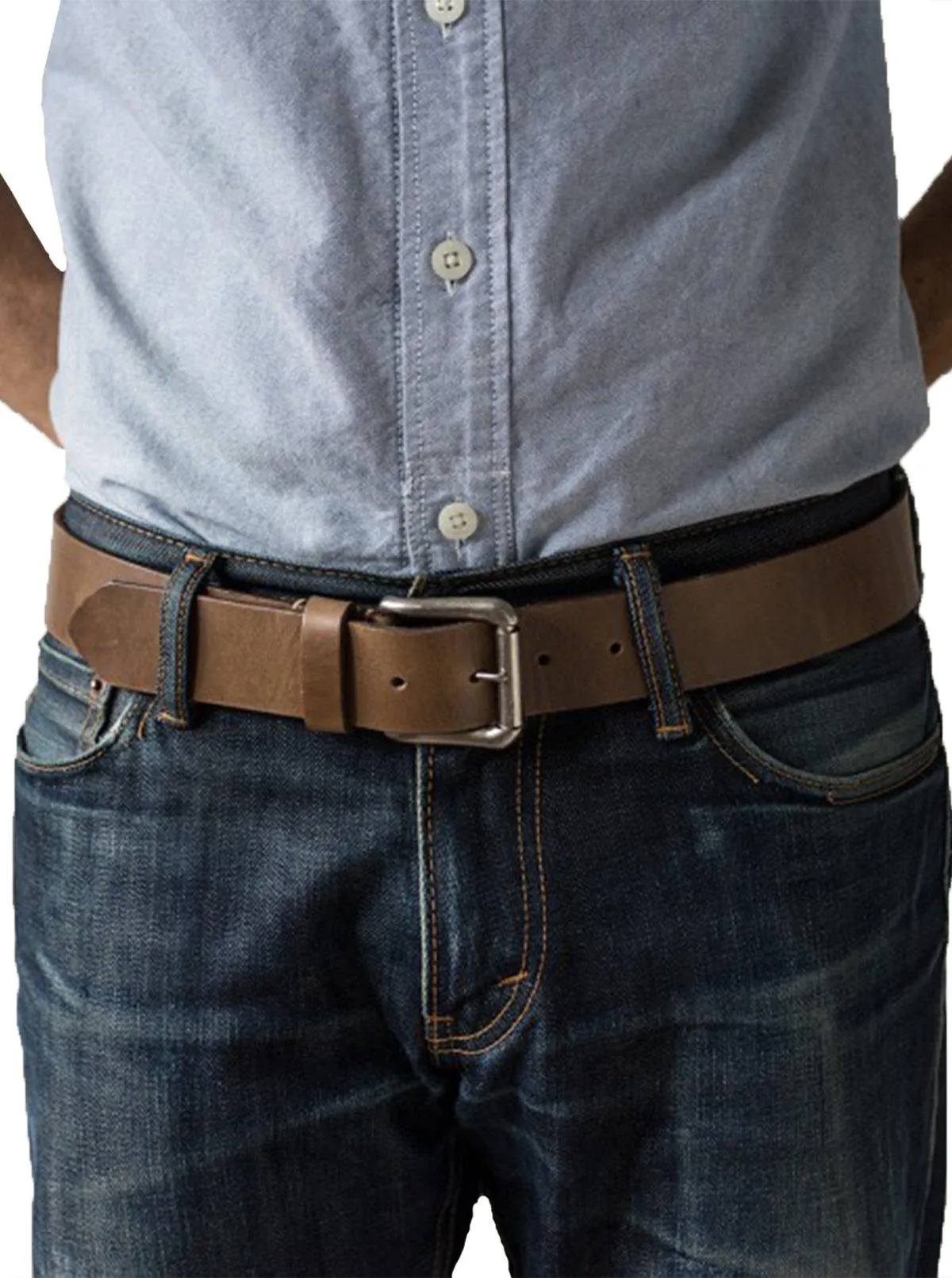 Oakstreet Bootmakers Natural Roller Buckle Belt