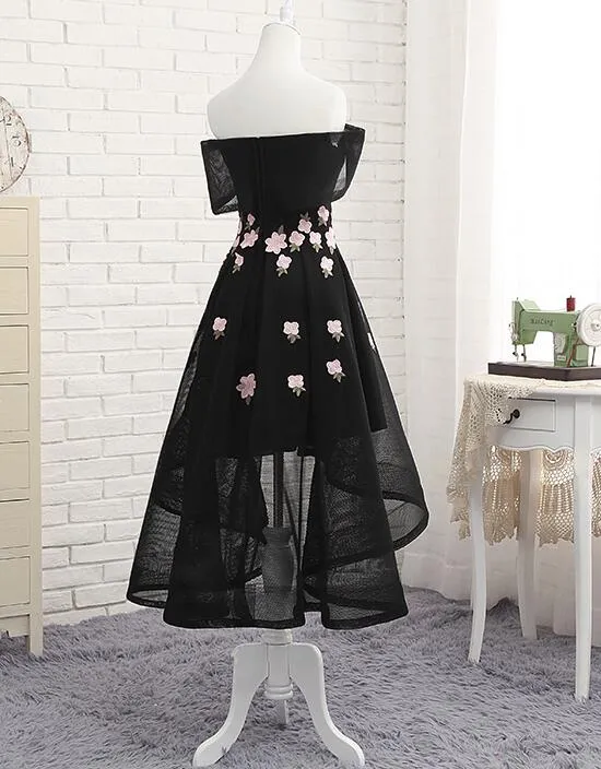 Off Shoulder High Low Fashionable Party Dress, Homecoming Dresses, Lovely Formal Dresses