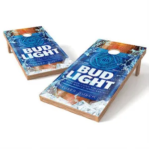 Official Size 2x4 Bud Light Bottle Cornhole Game