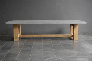 Outdoor Cocktail Table (teak   Concrete)