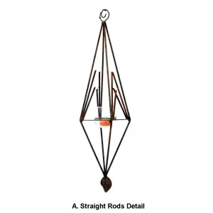 Outdoor Steel Candle Lantern by Metallic Evolution