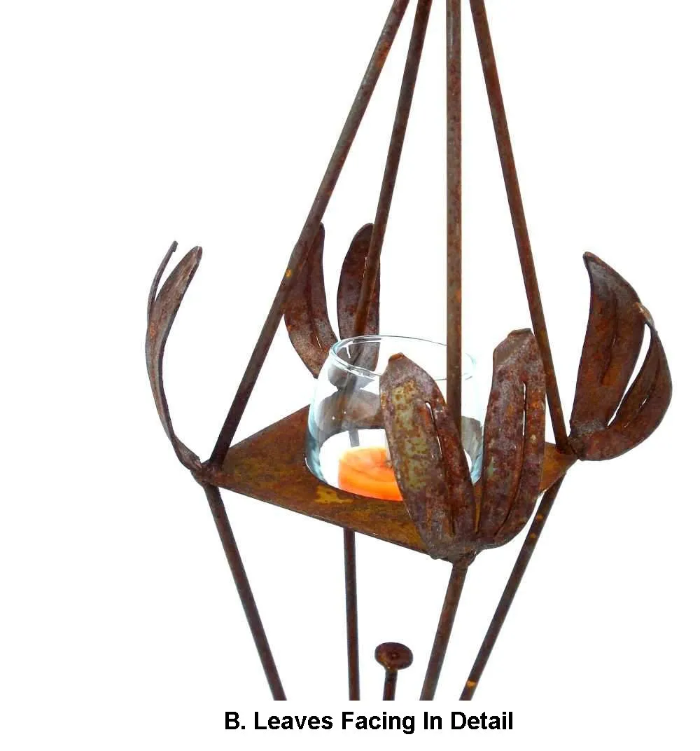 Outdoor Steel Candle Lantern by Metallic Evolution