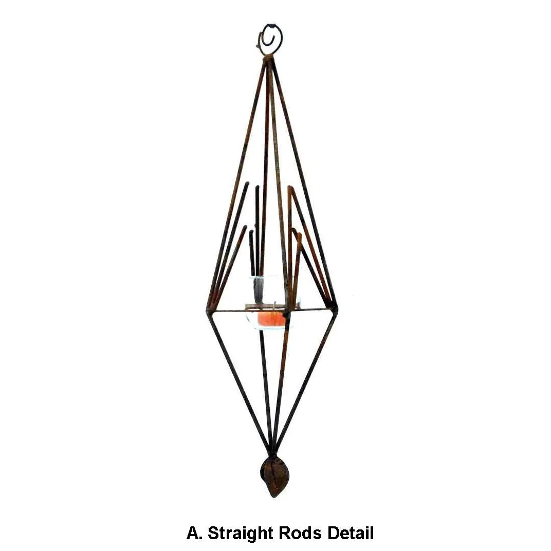 Outdoor Steel Candle Lantern by Metallic Evolution