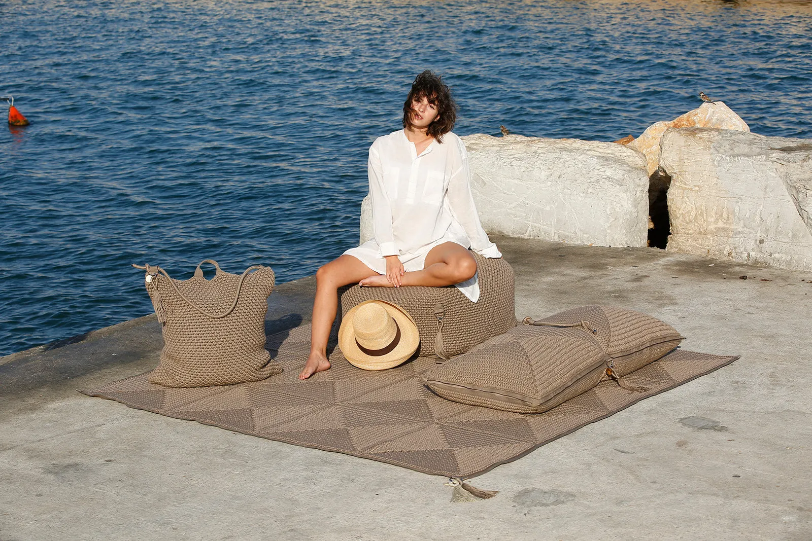 Outdoor/Indoor crochet rug - Medium