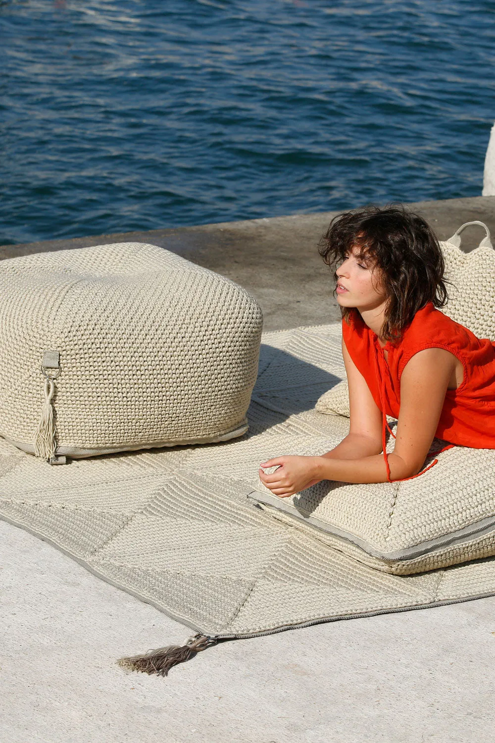 Outdoor/Indoor crochet rug - Medium