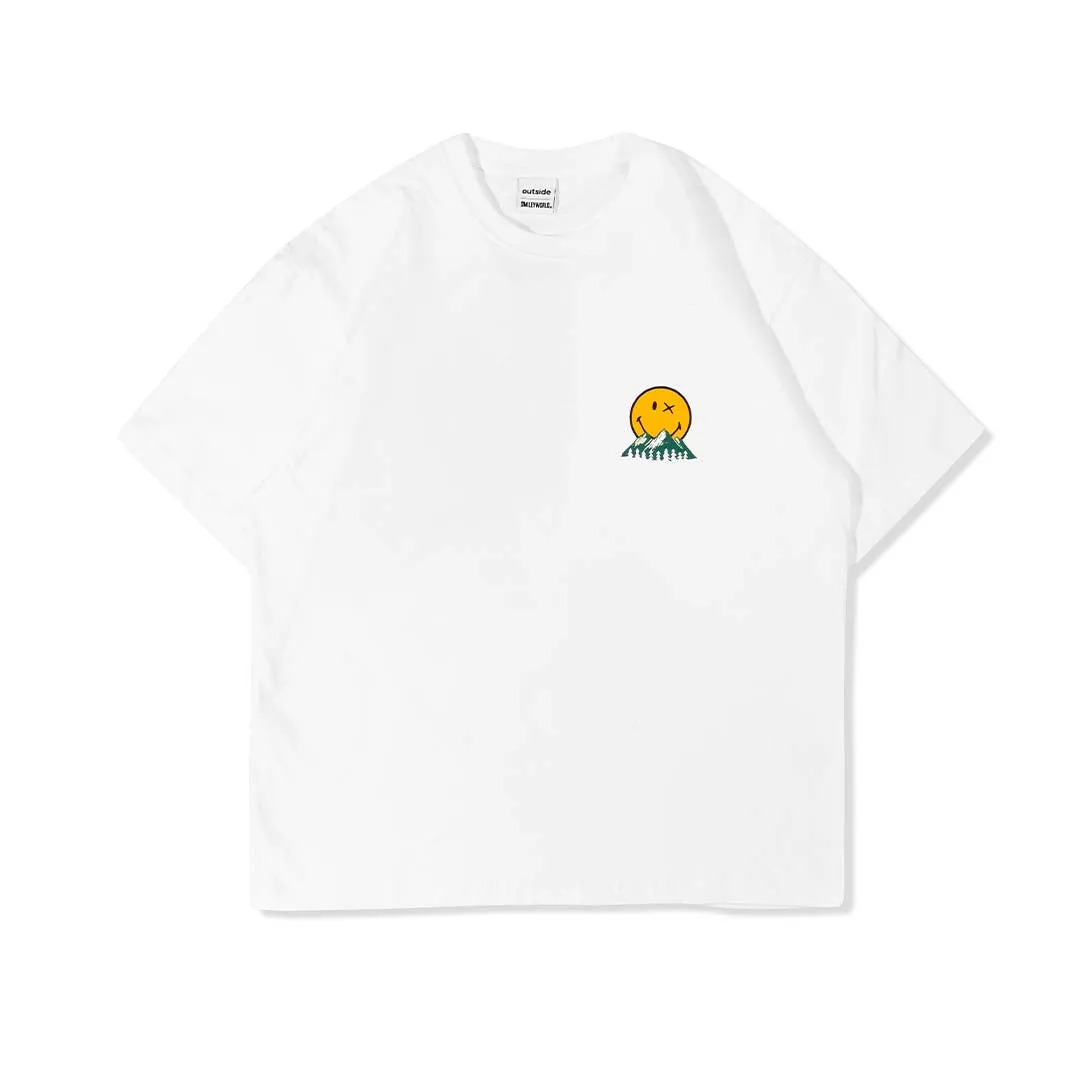 OUTSIDE X SMILEY EXPLORER T-SHIRT