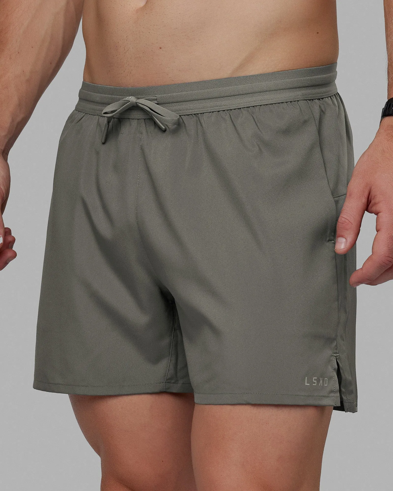 Pace Lined Performance Short  5" - Graphite-Reflective