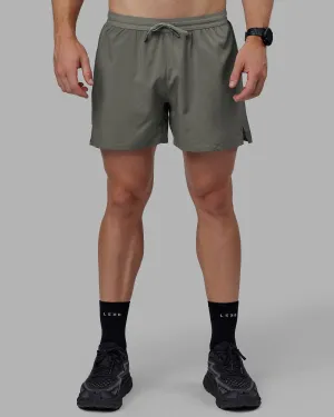 Pace Lined Performance Short  5" - Graphite-Reflective
