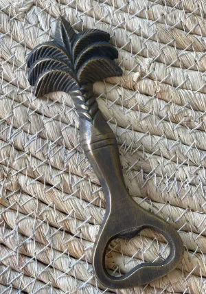 Palm Tree Brass Bottle Opener
