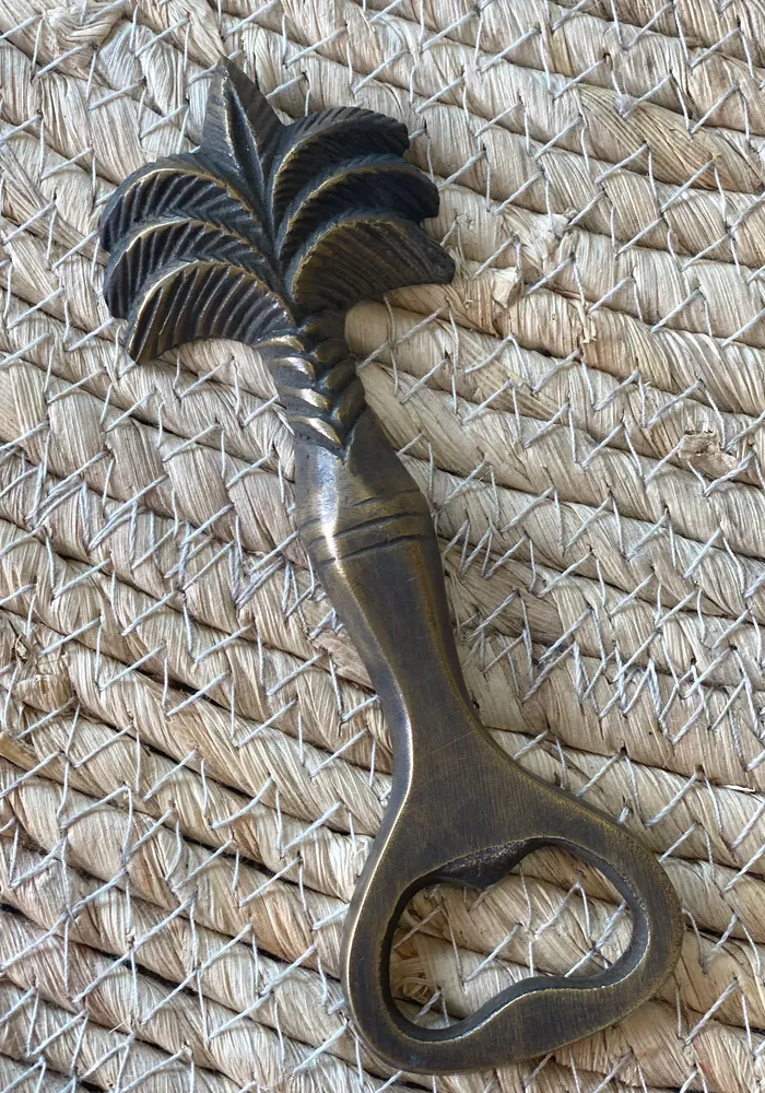 Palm Tree Brass Bottle Opener