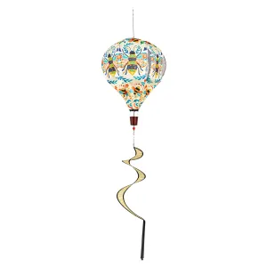 Patterned Bee Burlap Balloon Spinner,45bb589
