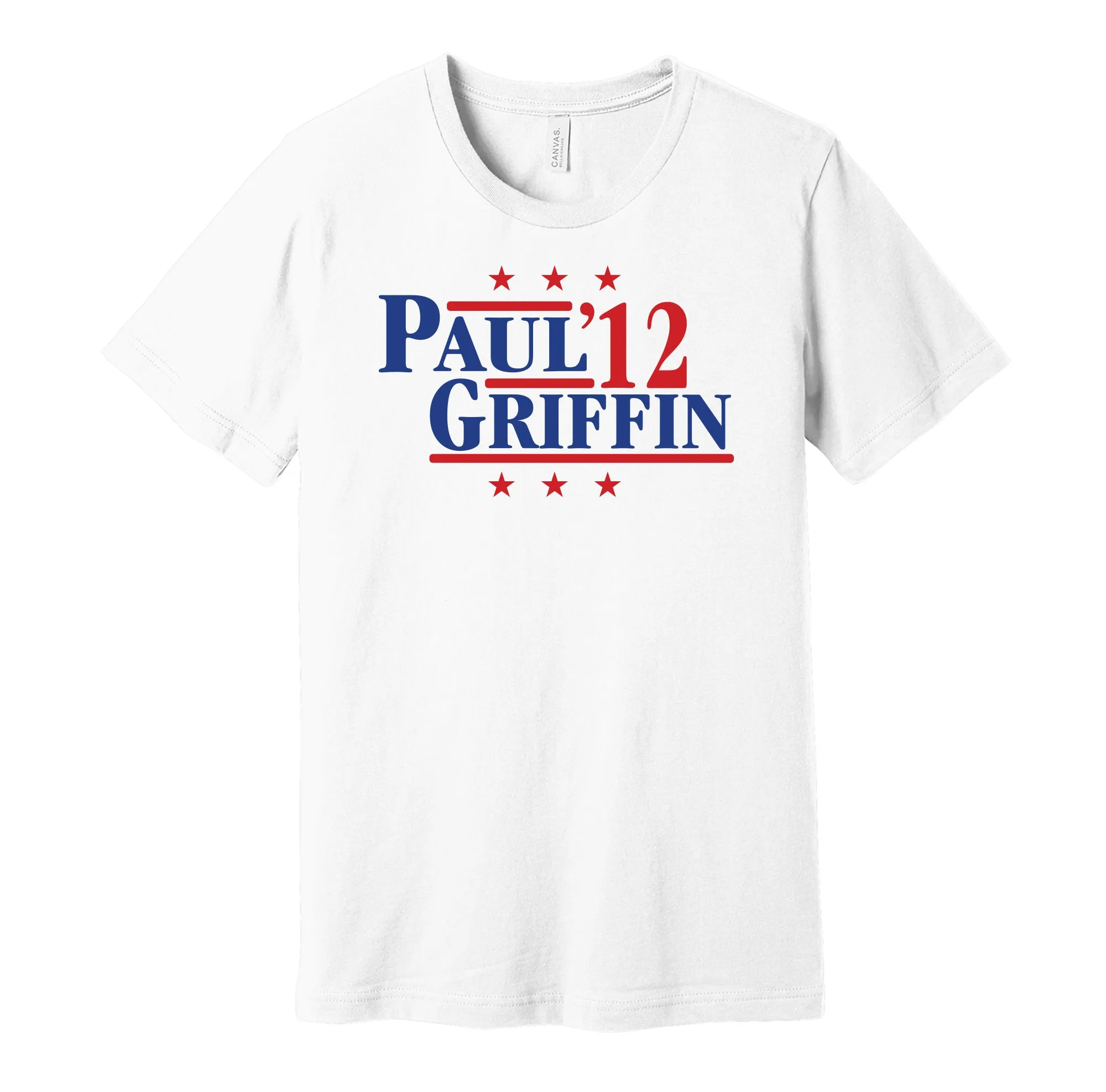 Paul & Griffin '12 - Los Angeles Basketball Legends Political Campaign Parody T-Shirt - Hyper Than Hype Shirts
