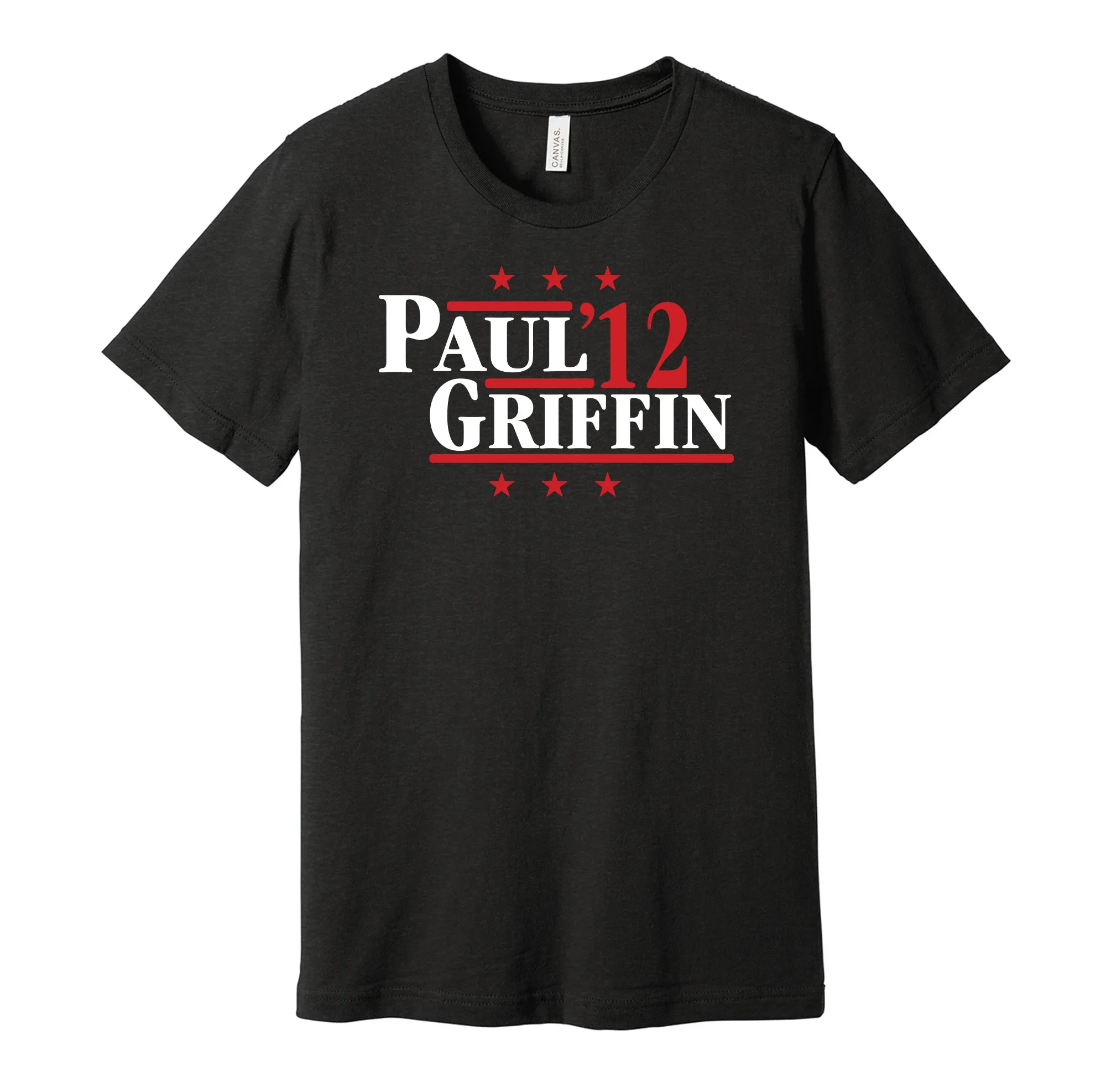 Paul & Griffin '12 - Los Angeles Basketball Legends Political Campaign Parody T-Shirt - Hyper Than Hype Shirts