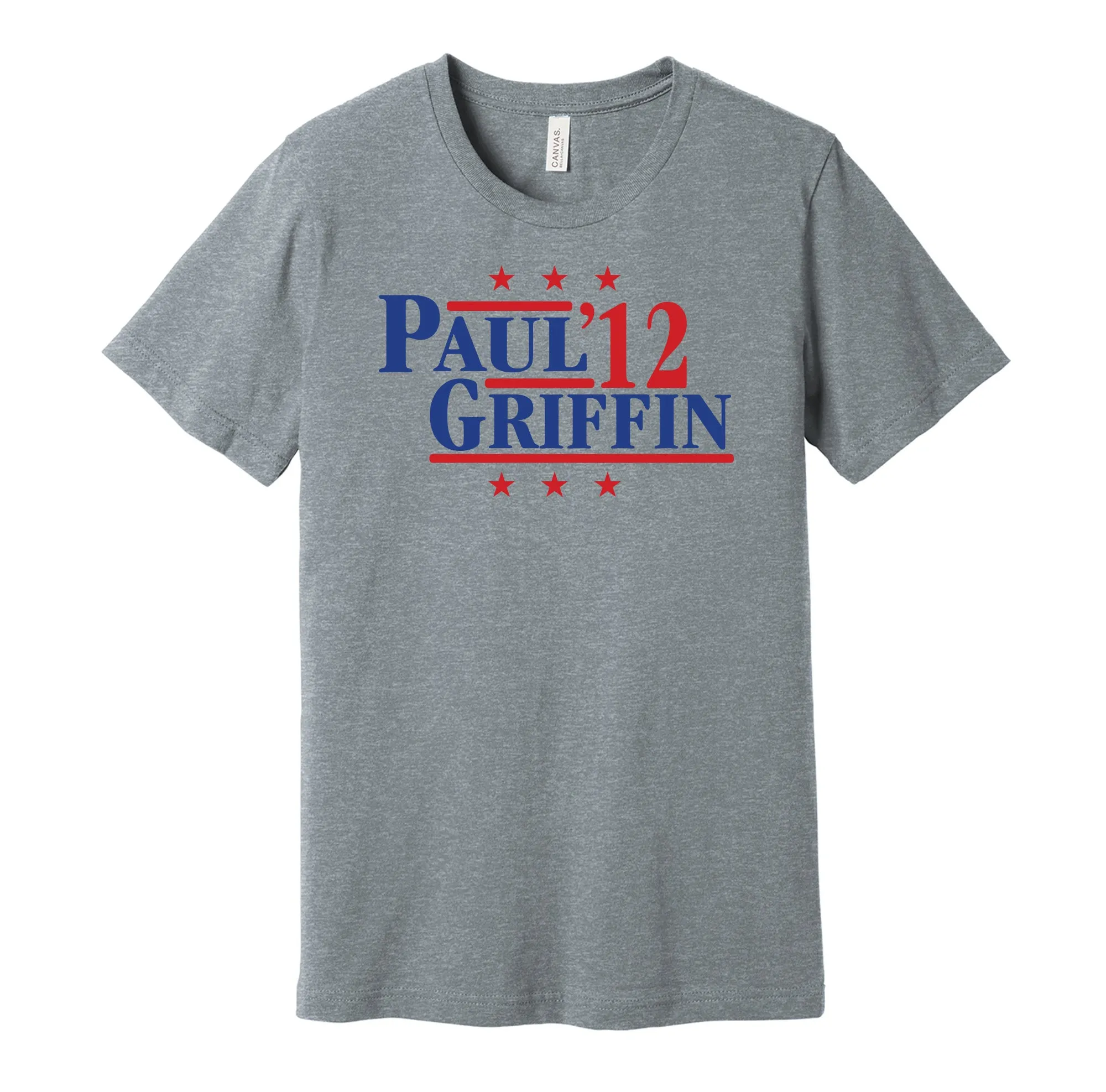 Paul & Griffin '12 - Los Angeles Basketball Legends Political Campaign Parody T-Shirt - Hyper Than Hype Shirts