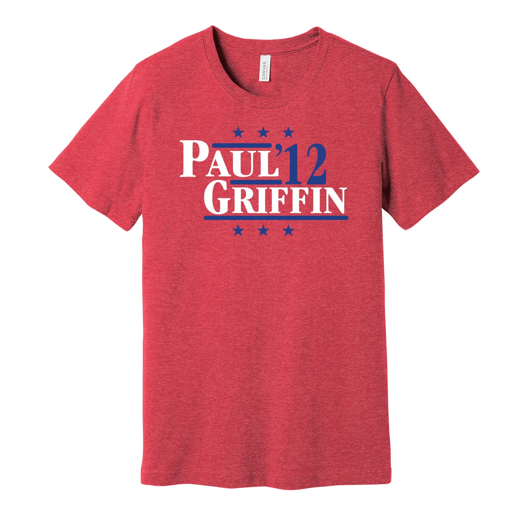 Paul & Griffin '12 - Los Angeles Basketball Legends Political Campaign Parody T-Shirt - Hyper Than Hype Shirts