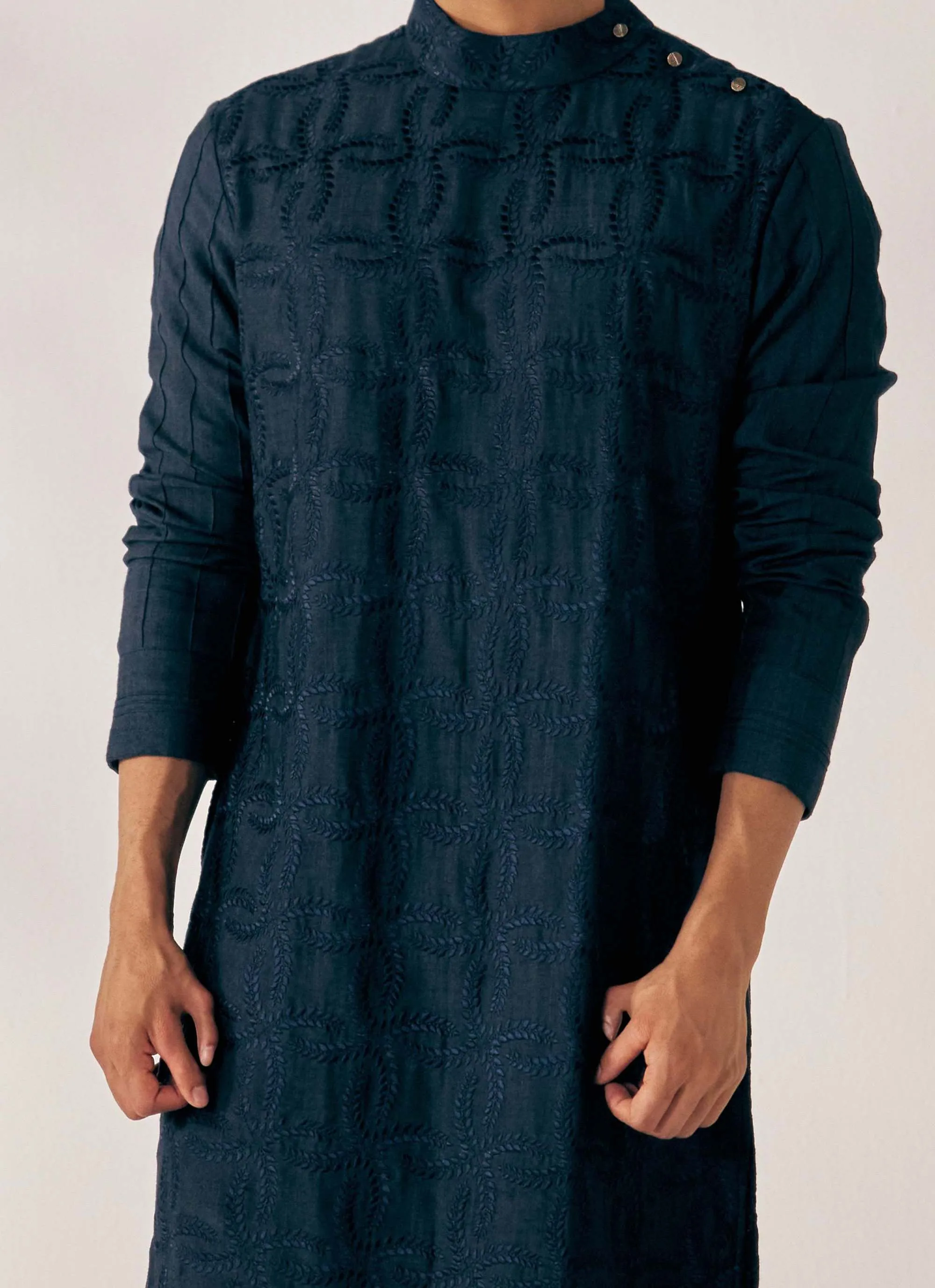 Peacock Blue Kurta With Trouser